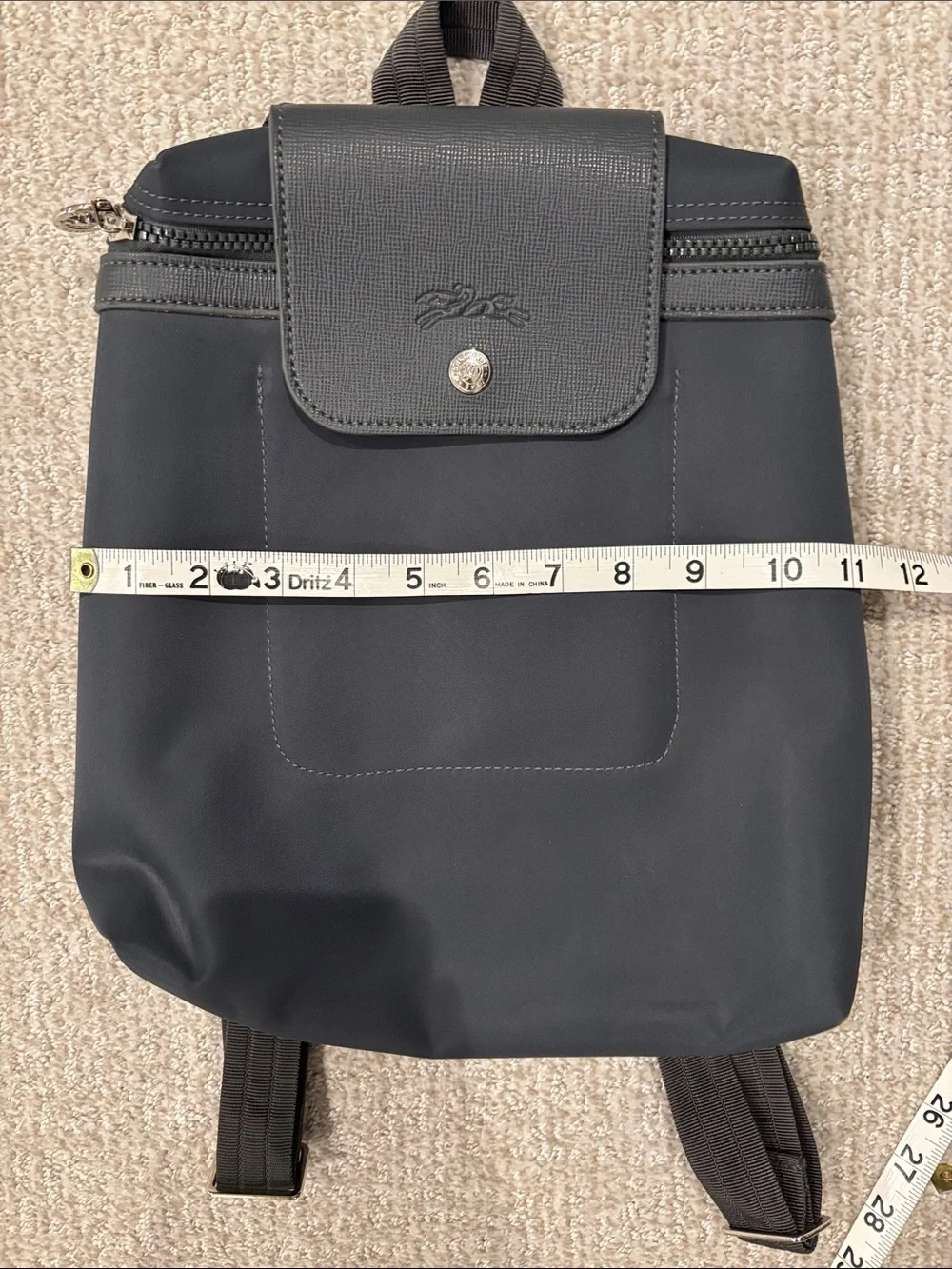 Longchamp Le Pliage One M Backpack in Anthracite Grey